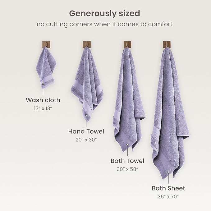 BIOWEAVES 100% Organic Cotton Bath Towel Set | 700 GSM Plush 6-Piece Premium - Image 7