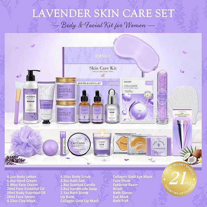 Mothers Day Gifts for Women, Spa Gifts Basket for Women, Self Care Gifts - Image 2