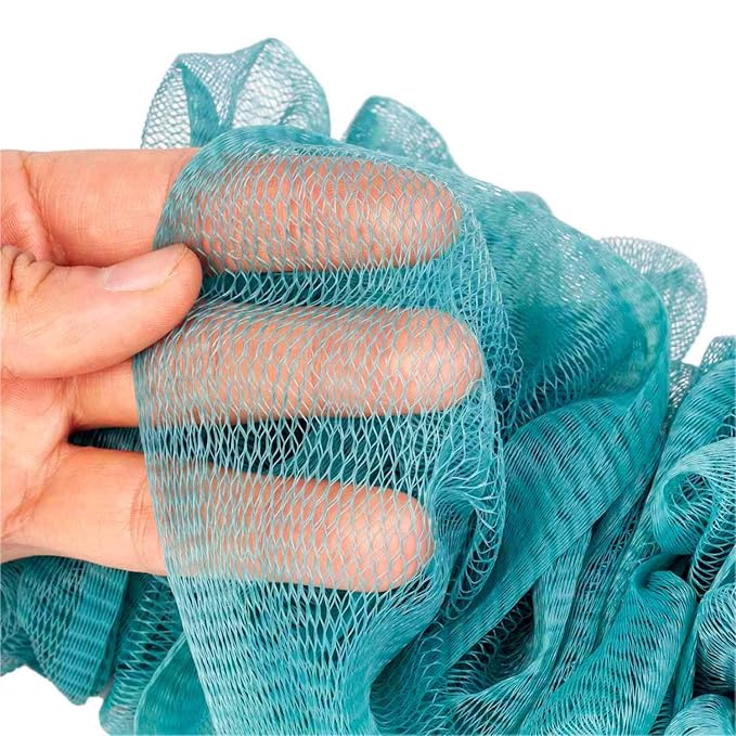 Back Scrubber for Shower, Loofah Long Handle Bath Body Brush, Soft Nylon Mesh - Image 3