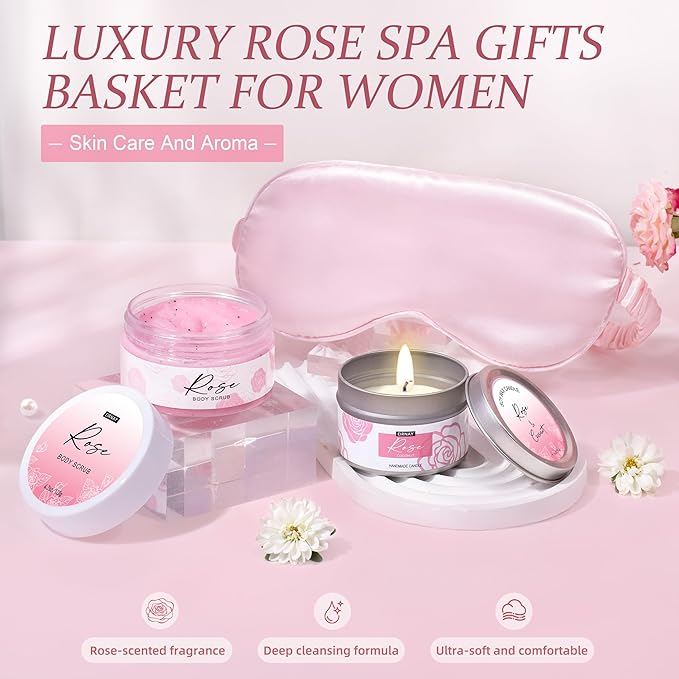 Gifts for Women Birthday Gift Baskets Home Spa Relaxing Self Care Gift for - Image 3