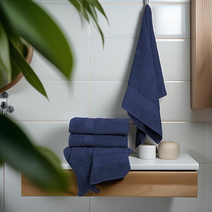 Commercial Bulk Pack of 12 Small Bath Towels – 100% Cotton Terry 24" x 46" – - Image 6