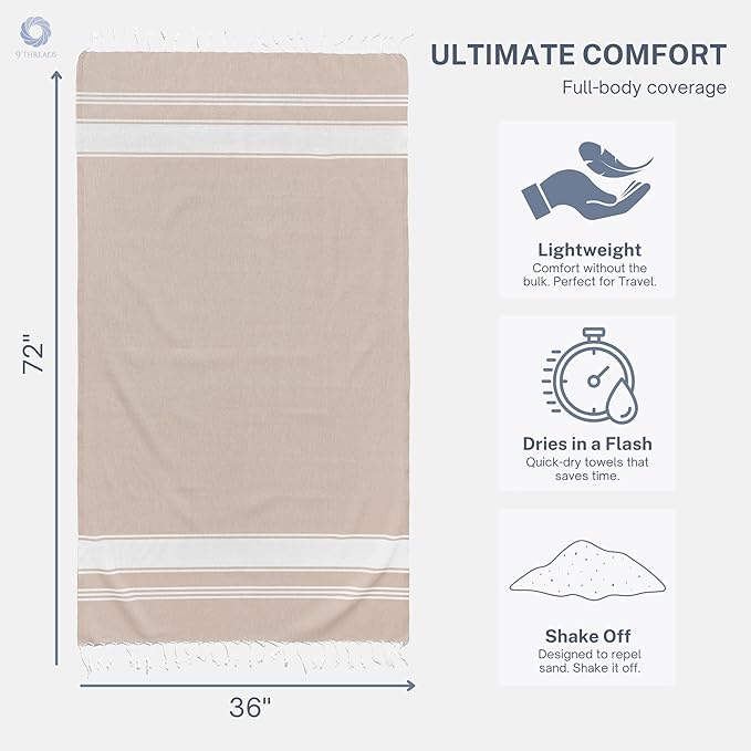 Cotton Turkish Beach Towel - Image 7