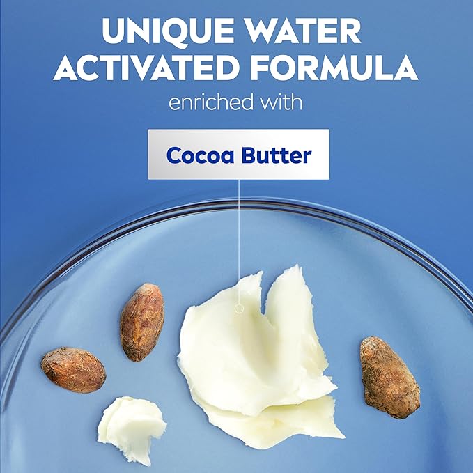 NIVEA Cocoa Butter In Shower Lotion, Water Activated In Shower Moisturizer - Image 3
