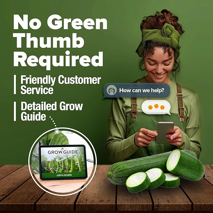 HOME GROWN Luffa Seeds 80+ Heirloom Non-GMO Loofah Gourd Seeds - Image 8