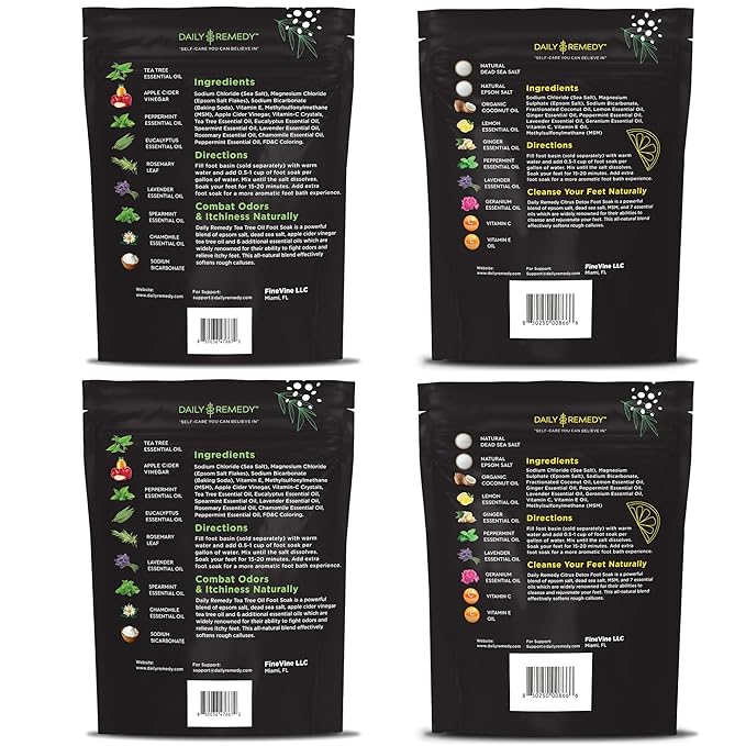 DAILY REMEDY 4-Pack Foot Soak Set - Image 2