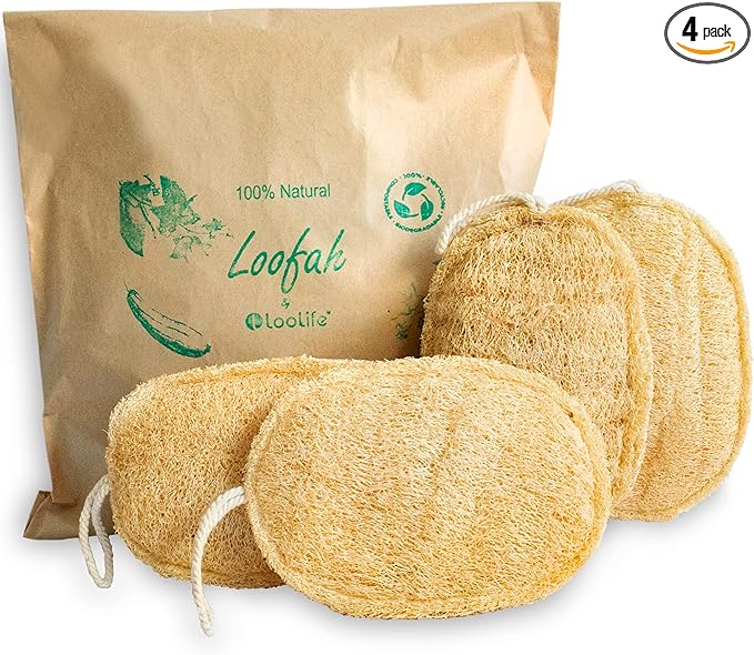 Natural Loofah Exfoliating Sponge by LooLife