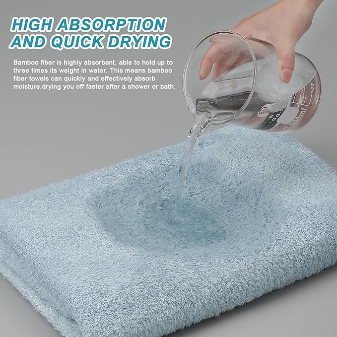 Aibaser Bath Towels, 27x54inch - Image 4