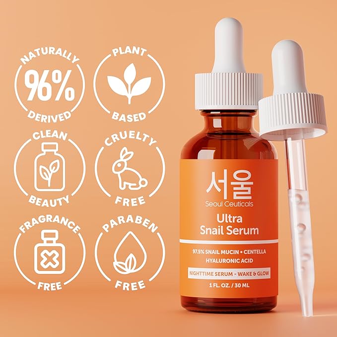 SeoulCeuticals Korean Skin Care 97.5% Snail Mucin Serum – K Beauty Skincare - Image 5