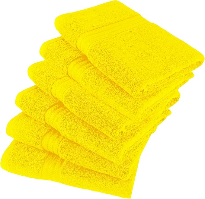 HERCULEAN Large Bath Towels 24 x 50 Pack of 6 | Quick Dry and Highly Absorbent - Image 2