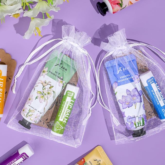 AZEN 16 Sets Bulk Gifts, Hand Cream and Lip Balm Bulk Set - Image 4