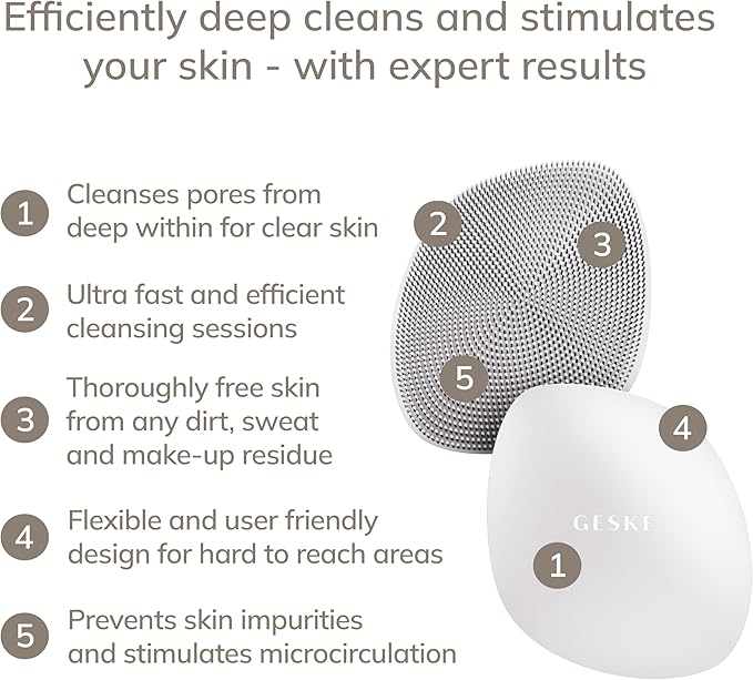 GESKE SmartAppGuided™ Facial Brush | 4 in 1 | Professional Facial Cleansing - Image 2