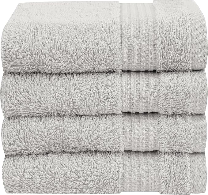 Cotton Paradise 100% Cotton Turkish Washcloth Set by UNITEDHOMETEXTILE