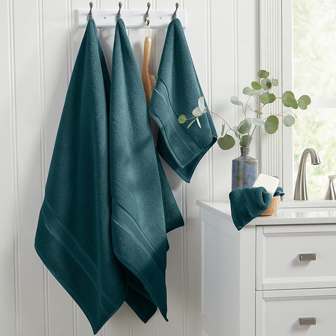 Springtree Home Luxury Viscose from Bamboo Bath Towel Set of 4 | 35% Viscose - Image 8