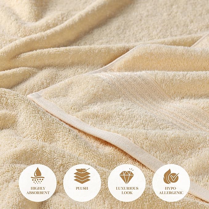 Superior Egyptian Cotton 3-Piece Towel Set, Basic Towels - Image 8