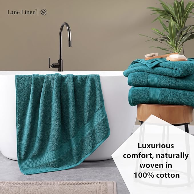 LANE LINEN Premium 4 Pack Bath Towels Set - Image 4