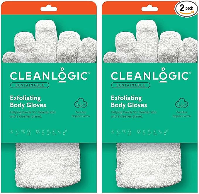 Cleanlogic - Bath Gloves Exfoliating - 2 CT by Cleanlogic