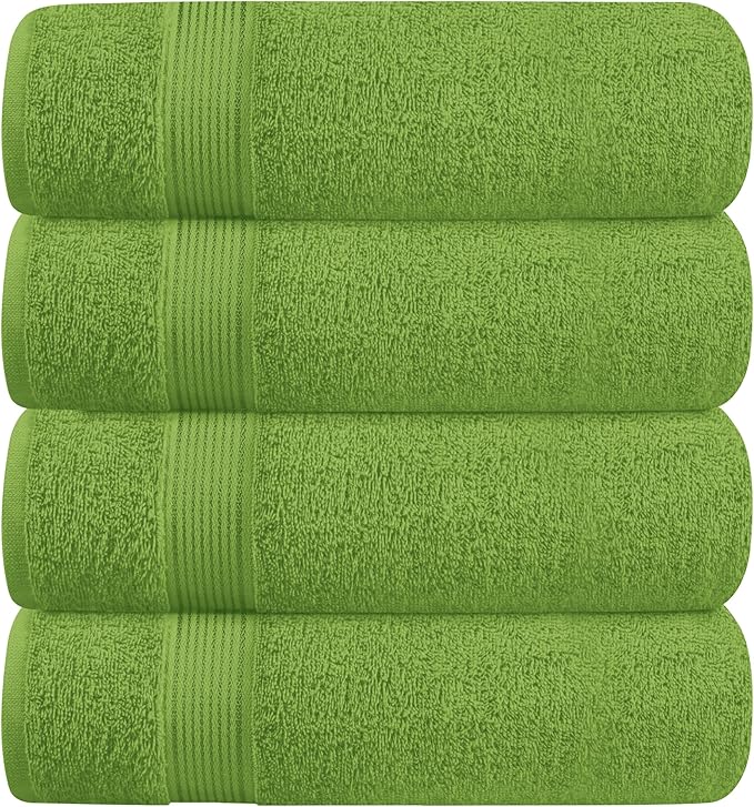 BELZZI Home Ultra Soft 4 Pack Oversized Bath Towel Set 27x54, Cotton Compact by Unknown