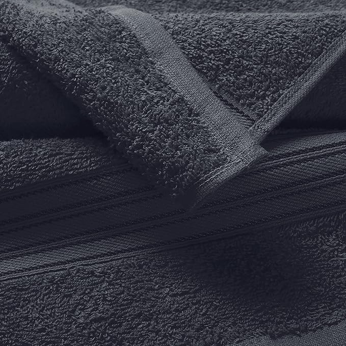 BOUTIQUO 6 Pack Cotton Towel Set, Contains 2 Bath Towels 28x55 inch, 2 Hand - Image 2