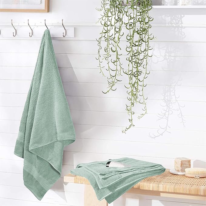 GLAMBURG Premium Cotton 4 Pack Bath Towel Set - Image 2