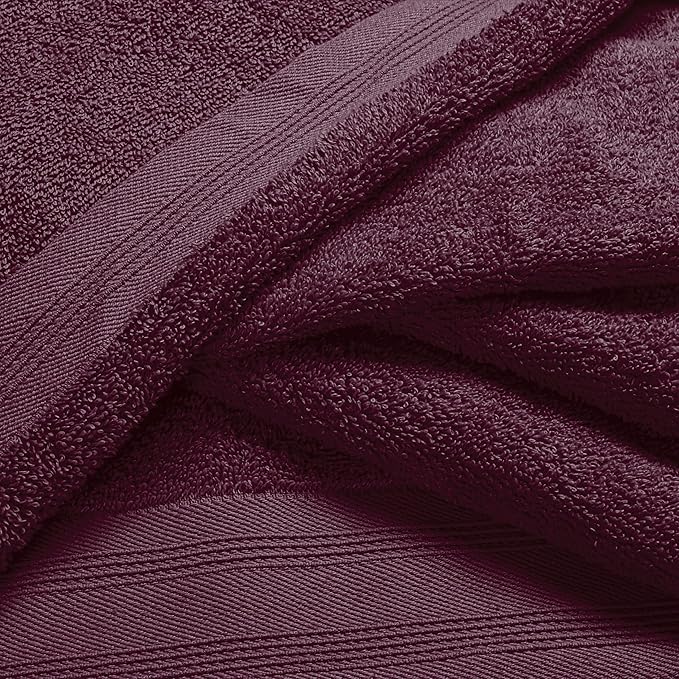 Ultra Soft 3 Pack Cotton Towel Set, Contains a Bath Towels 28x55 inch, a Hand - Image 2