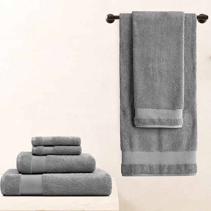 BIOWEAVES 100% Organic Cotton 700 GSM Plush Bath Towels 30" x 58" GOTS Certified - Image 6