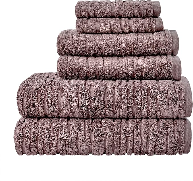 SKL Home CloudSoft Cotton Luxury 2-Piece Hand Towel Set, Soft Plum - Image 5