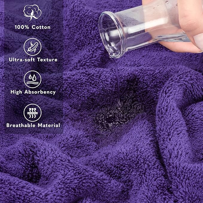 American Soft Linen 35x70 Jumbo Large Bath Towel, 600 GSM 100% Cotton Turkish - Image 4