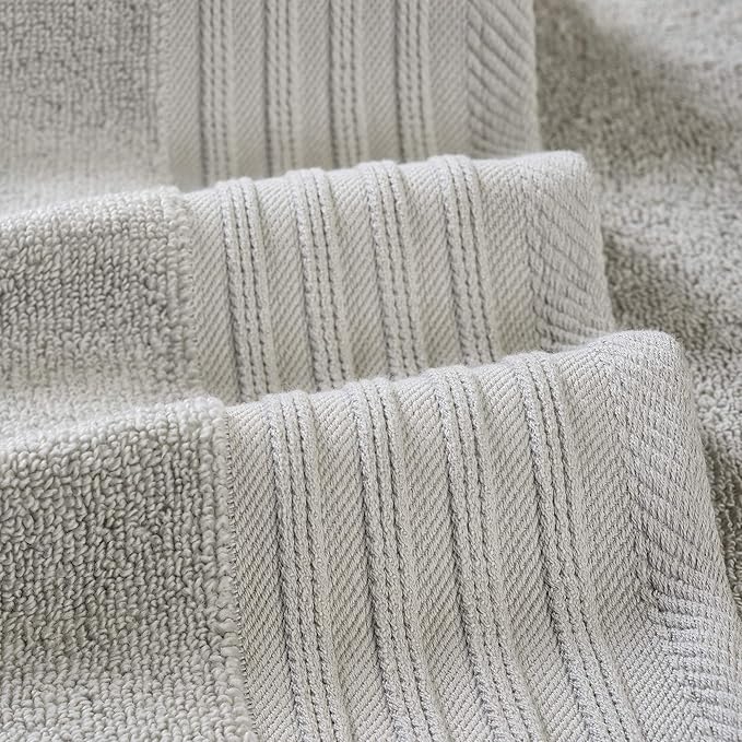 Modern Threads 6 Piece Cotton Bath Towel Set – Ultra Soft 550 GSM Towels – - Image 3
