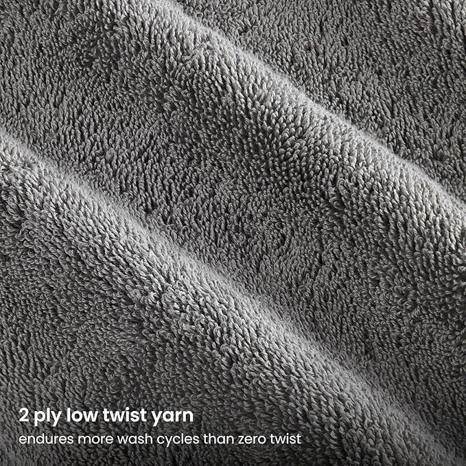 BIOWEAVES 100% Organic Cotton 700 GSM Plush Bath Towels 30" x 58" GOTS Certified - Image 4
