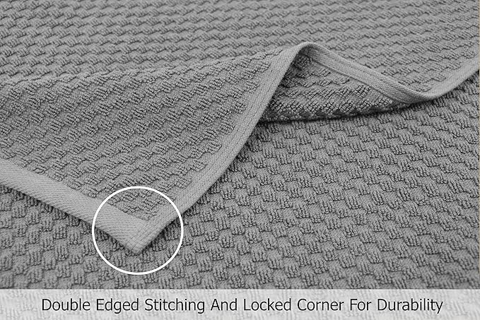 COTTON CRAFT Hooded Bath Towel – Oversized 35 x 70 Waffle Weave Towel - Image 4