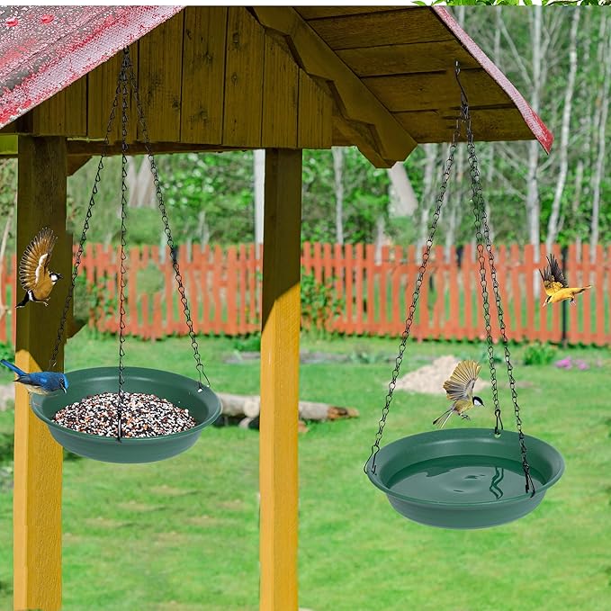 VUWEZ Hanging Bird Feeder & Bath - Image 4