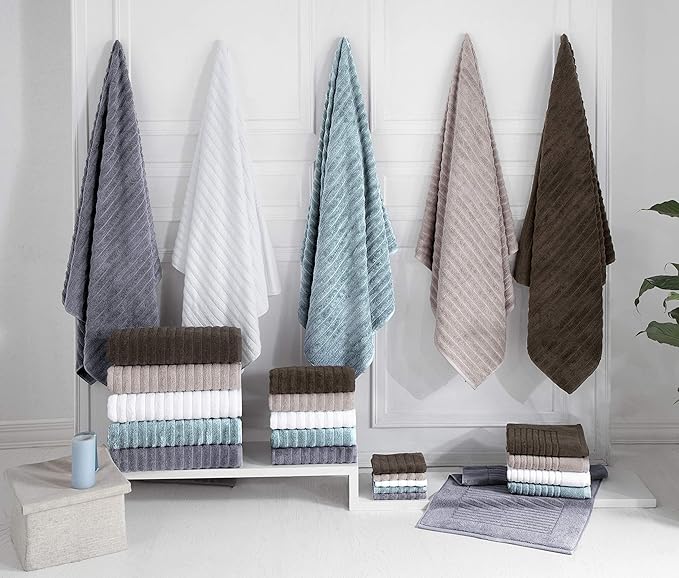 Classic Turkish Towels CTT Luxury 6 Piece Towel Set, 100% Turkish Cotton - Image 6
