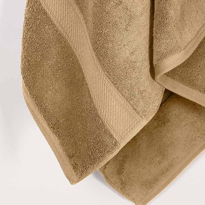 SUPERIOR Egyptian Cotton Pile Bath Towel Set of 2, Ultra Soft Luxury Towels - Image 6