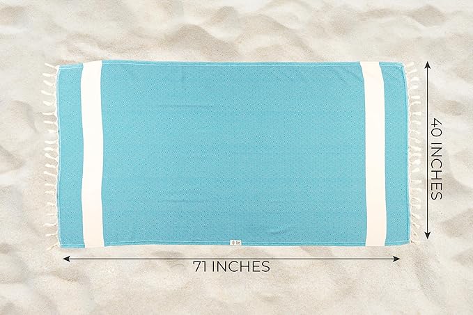 Turkish Beach Towel Oversized Clearance XL 40x71- Sand Free - Image 6