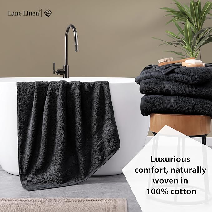 LANE LINEN 100% Luxury Cotton Bath Sheets Set of 4 - Image 4