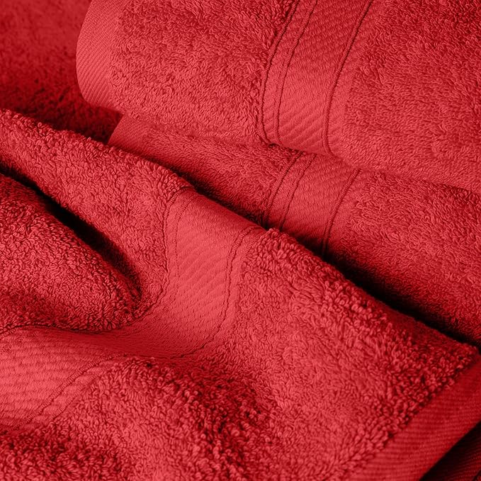 SUPERIOR Egyptian Cotton Pile 6 Piece Towel Set, Includes 2 Bath, 2 Hand - Image 3