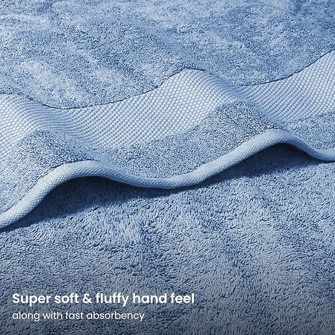 BIOWEAVES 100% Organic Cotton 700 GSM Plush Washcloths 13" x 13" GOTS Certified - Image 3