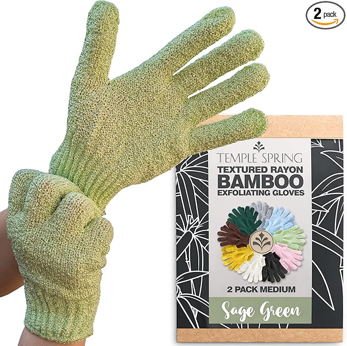 Temple Spring Shower Gloves Exfoliating by TempleSpring%7CRelaxRefreshRecharge