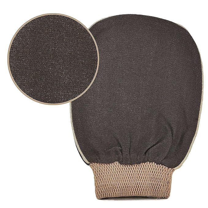 Natural Elephant Premium Kessa Hammam Glove and Moroccan Black Soap - Image 7