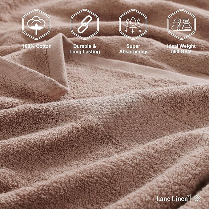 LANE LINEN Luxury Bath Towels Set of 4 - Image 6