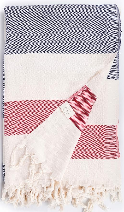 Bersuse 100% Cotton Aspendos XL Throw Blanket by Bersuse