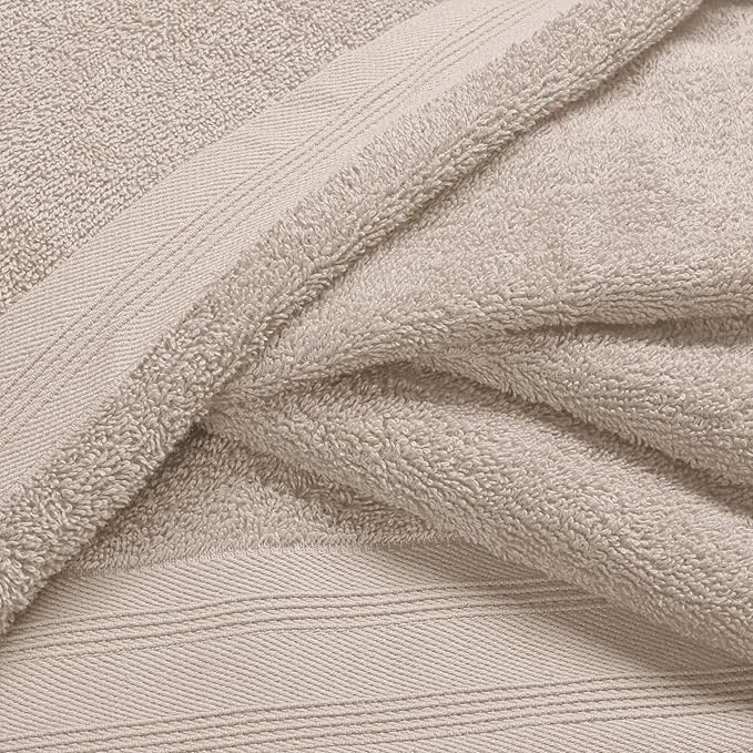 Ultra Soft 3 Pack Cotton Towel Set, Contains a Bath Towels 28x55 inch, a Hand - Image 2
