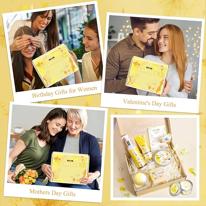 Gifts for Women, Birthday Gifts for Women, Bath and Body Gifts Set, Vanilla Spa - Image 7