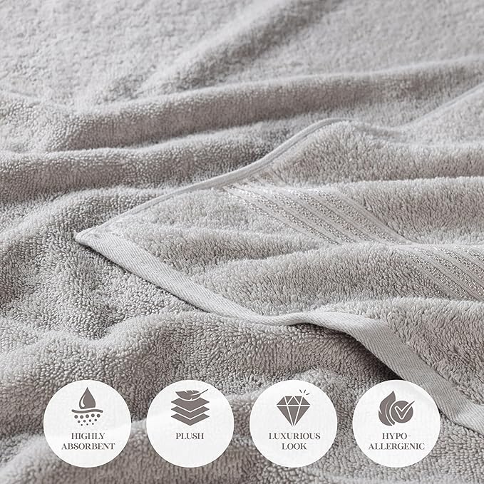 Superior Egyptian Cotton 3-Piece Towel Set, Basic Towels - Image 8