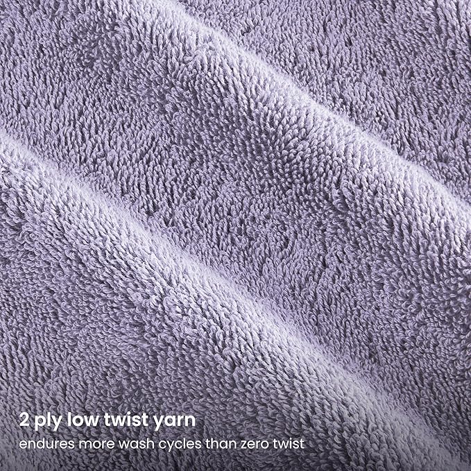 BIOWEAVES 100% Organic Cotton Bath Sheet Set of 2 | Soft Oversized Bath Towels - Image 4
