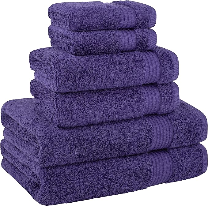 Cotton Paradise 6 Piece Towel Set, 100% Cotton Soft Absorbent Turkish Towels - Image 5