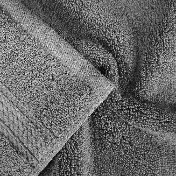 SUPERIOR Egyptian Cotton Pile 8 Piece Towel Set, Includes 2 Bath, 2 Hand - Image 4