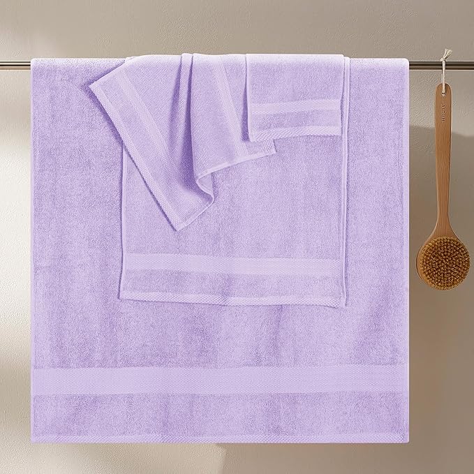 GLAMBURG Ultra Soft 8-Piece Towel Set - Image 3