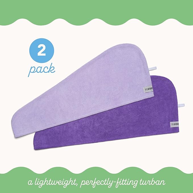 Turbie Twist 2-Pack Microfiber Hair Towel - Image 3