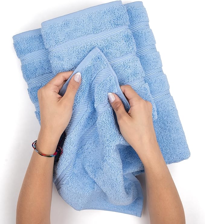 American Soft Linen Premium 3 Piece Towel Set, 1 Bath Towel 1 Hand Towel 1 - Image 5